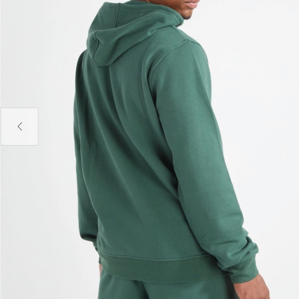Dark Green Solid Hoodie